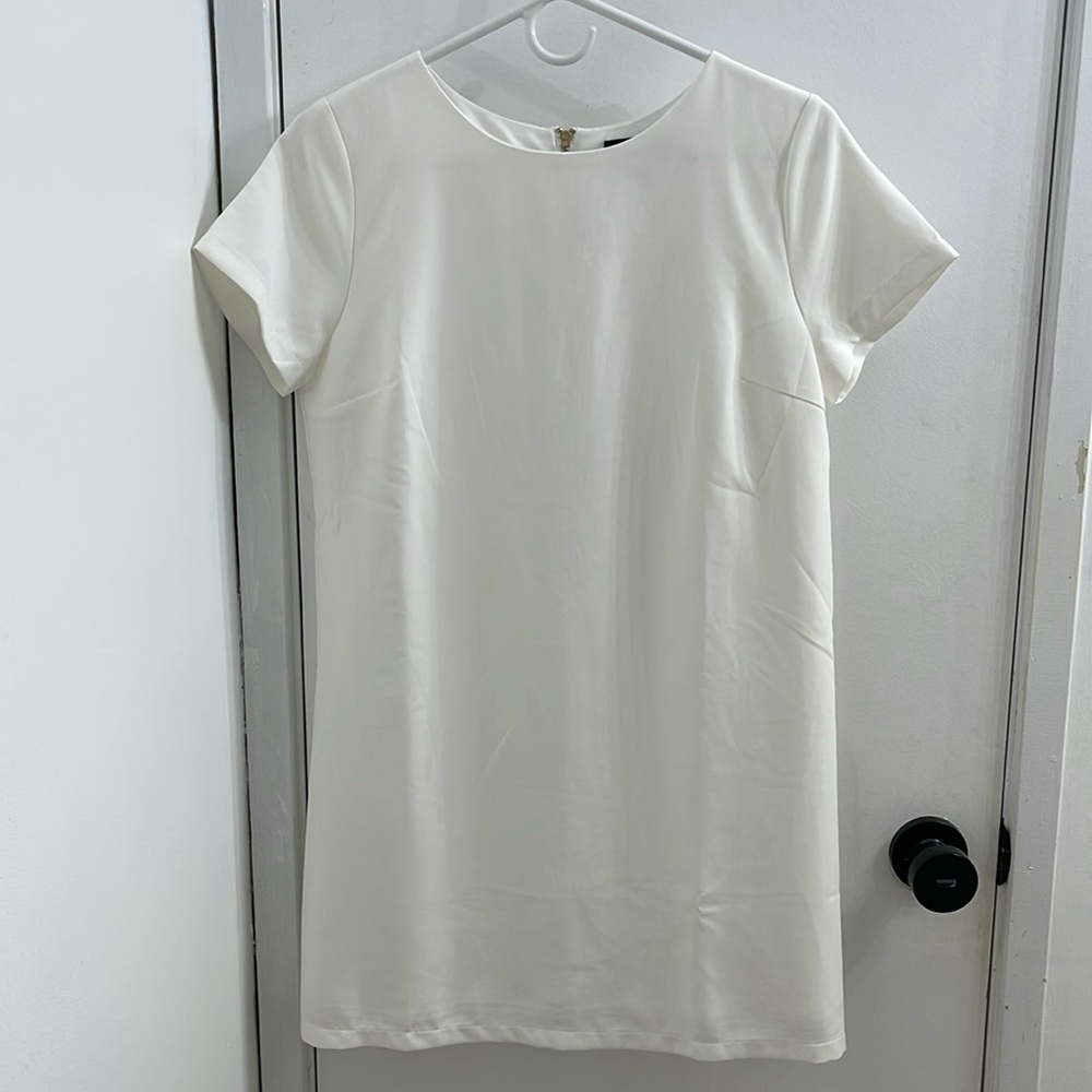 Lulus Shift and Shout Ivory Shift Dress XS